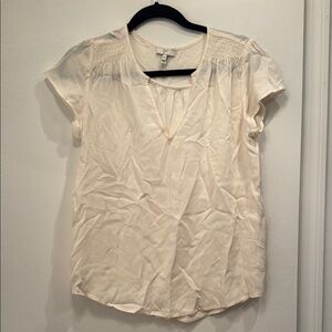 Joie off- white short sleeved blouse